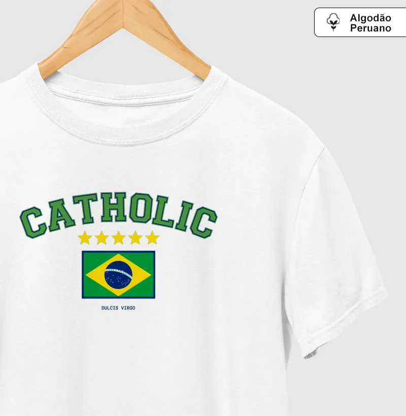Camiseta Brasil + CATHOLIC 2026