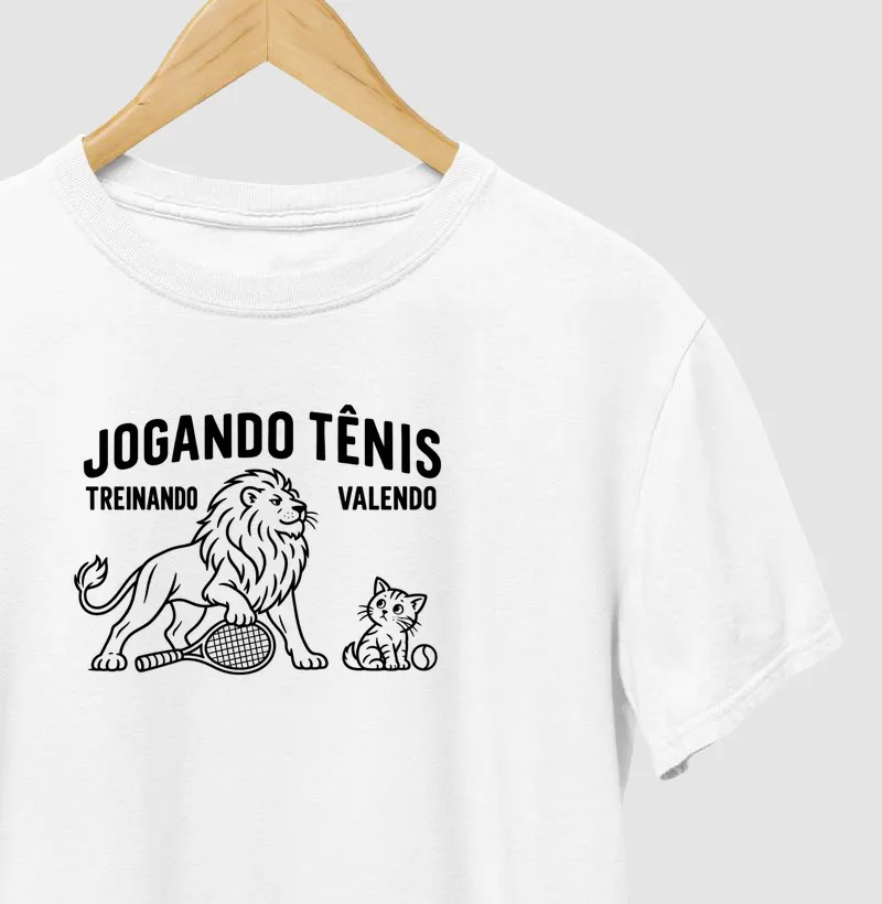 JOGANDO TÊNIS - Camiseta