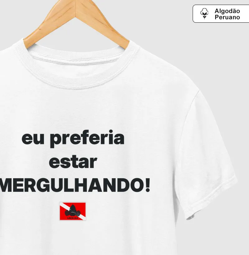 Eu preferia estar mergulhando
