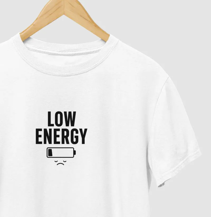 Camiseta Low Energy – Minimalista – No Plan Club