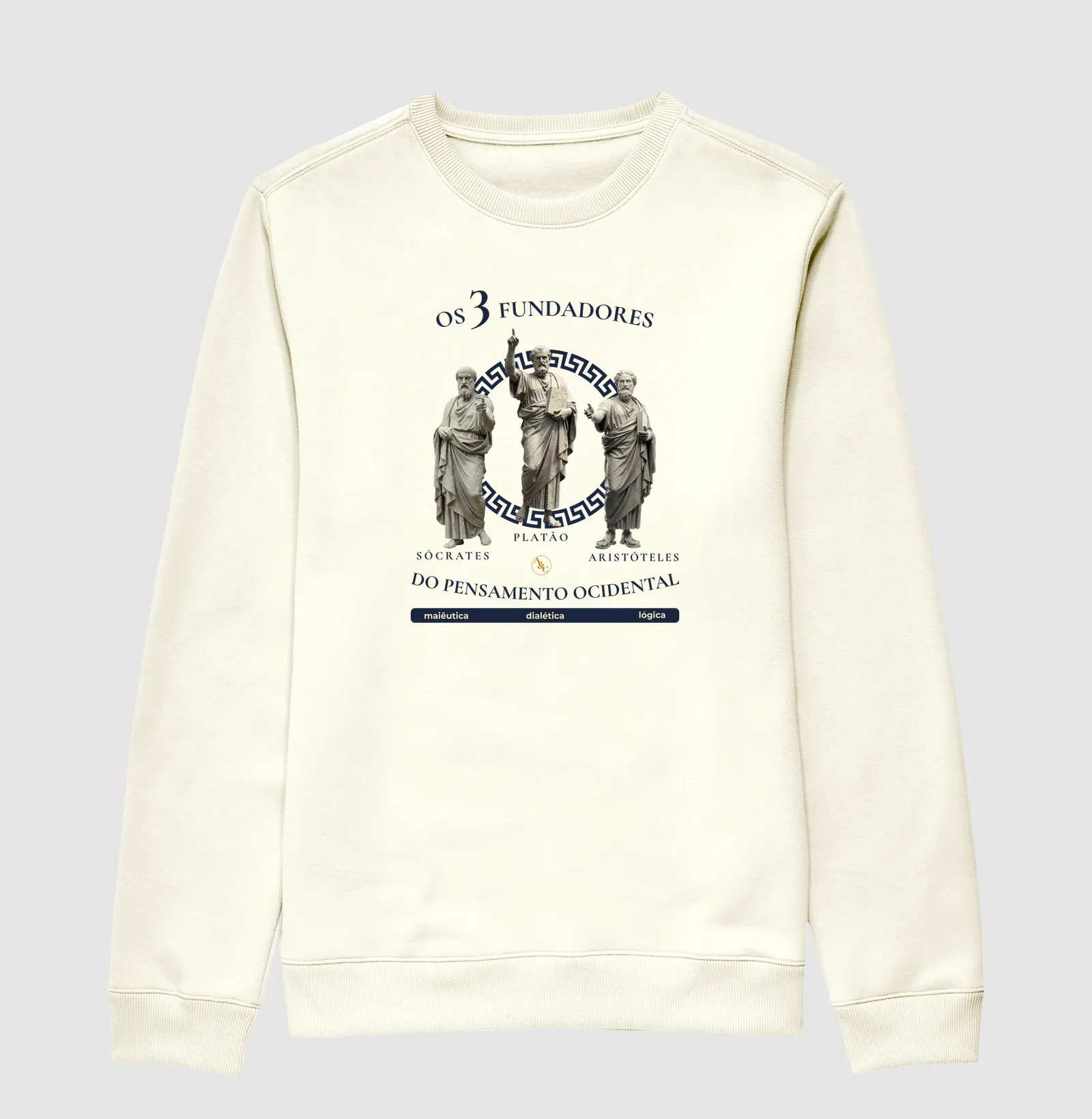 Camiseta Filosofia "Os 3 Fundadores do Pensamento Ocidental" | Sócrates, Platão e Aristóteles - Imagem 2