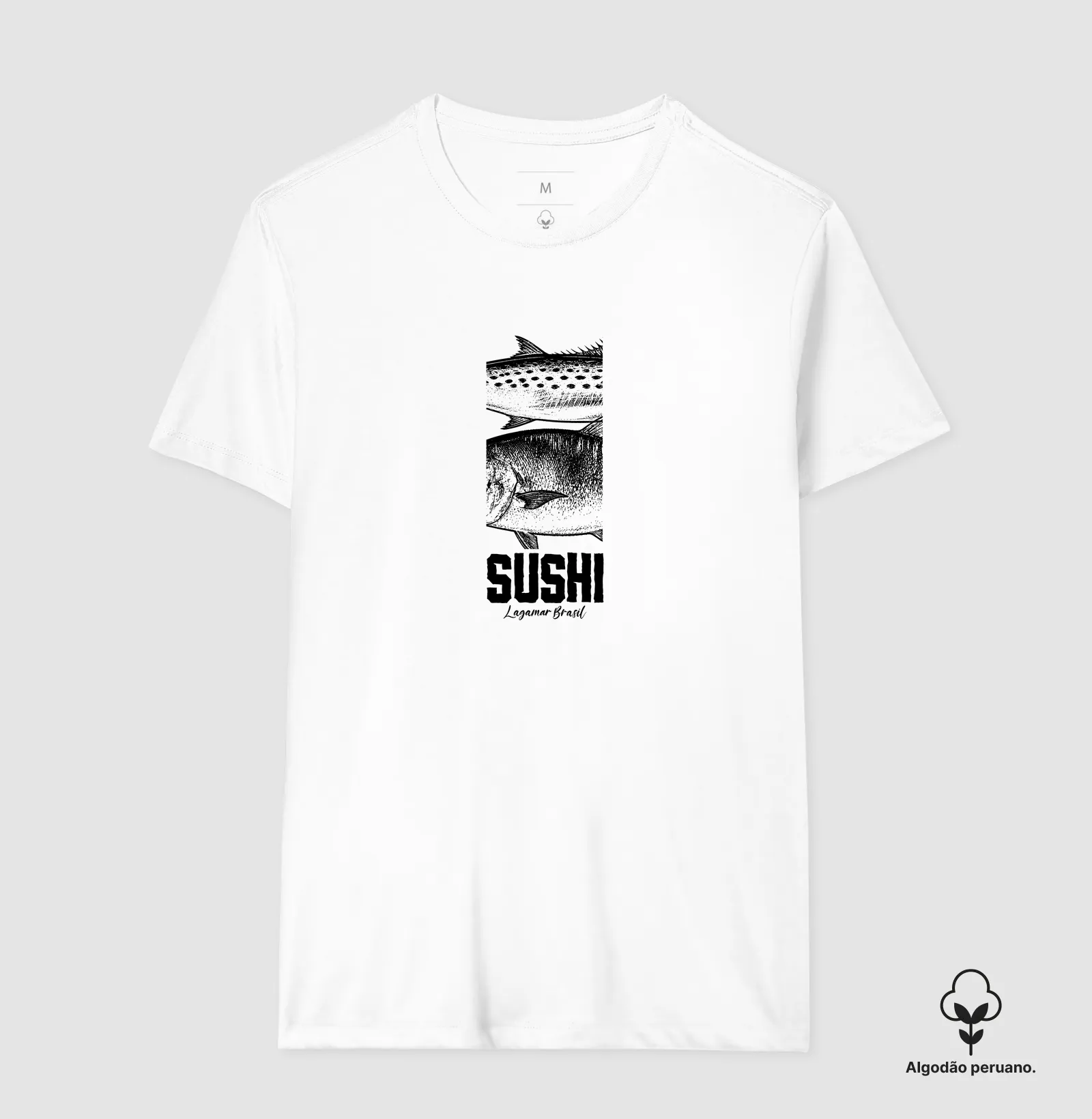 Camiseta Sushi em algodão peruano - Imagem 8