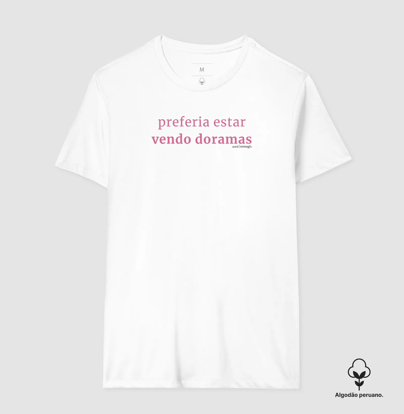 Camiseta Premium - Preferia estar vendo doramas - Imagem 3