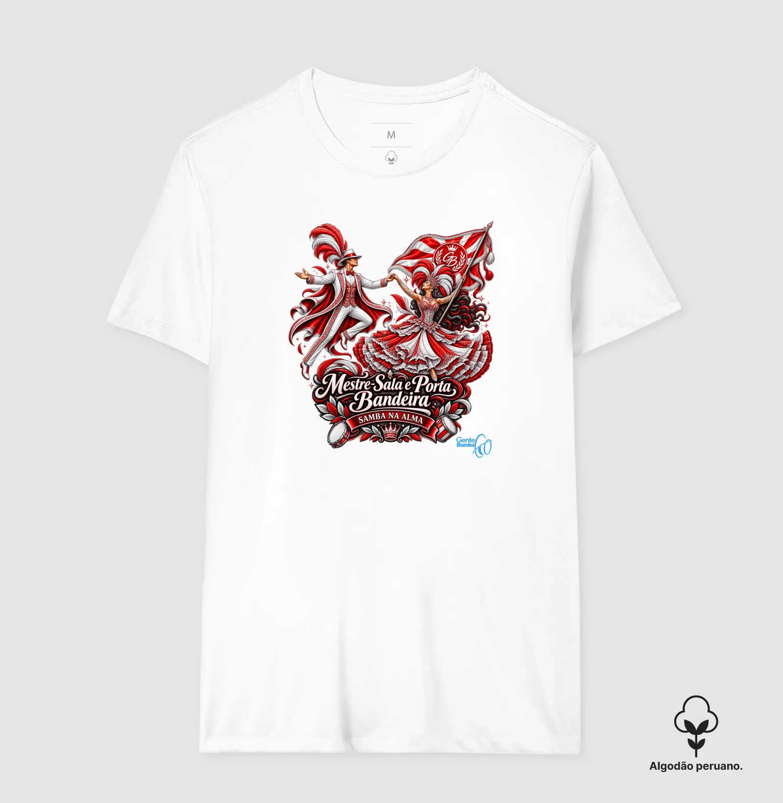 Gente Bamba - Porta bandeira vermelho e branco. - Imagem 7