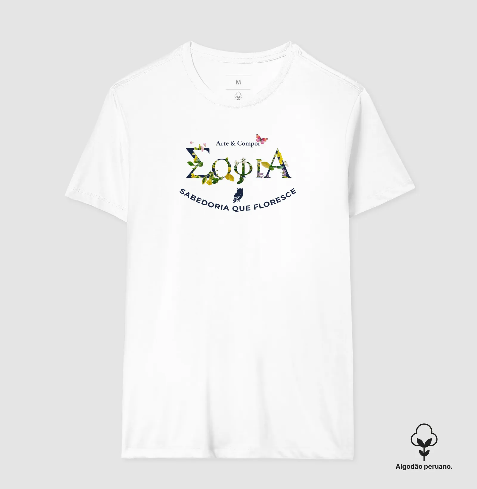 Camiseta SABEDORIA FLORESCENTE | Coleção Autoral Arte & Compor - Imagem 7