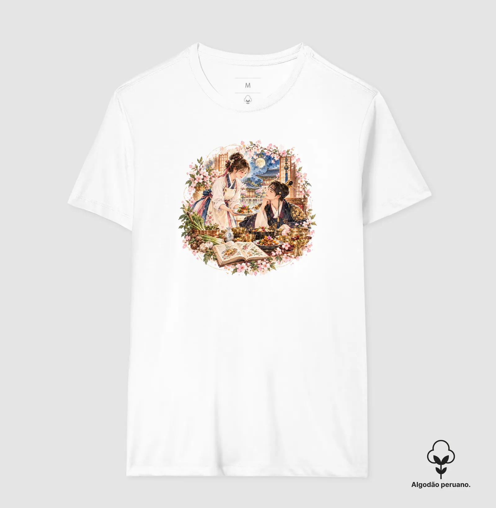 Camiseta Premium Sabores do Destino em Aquarela - Imagem 3