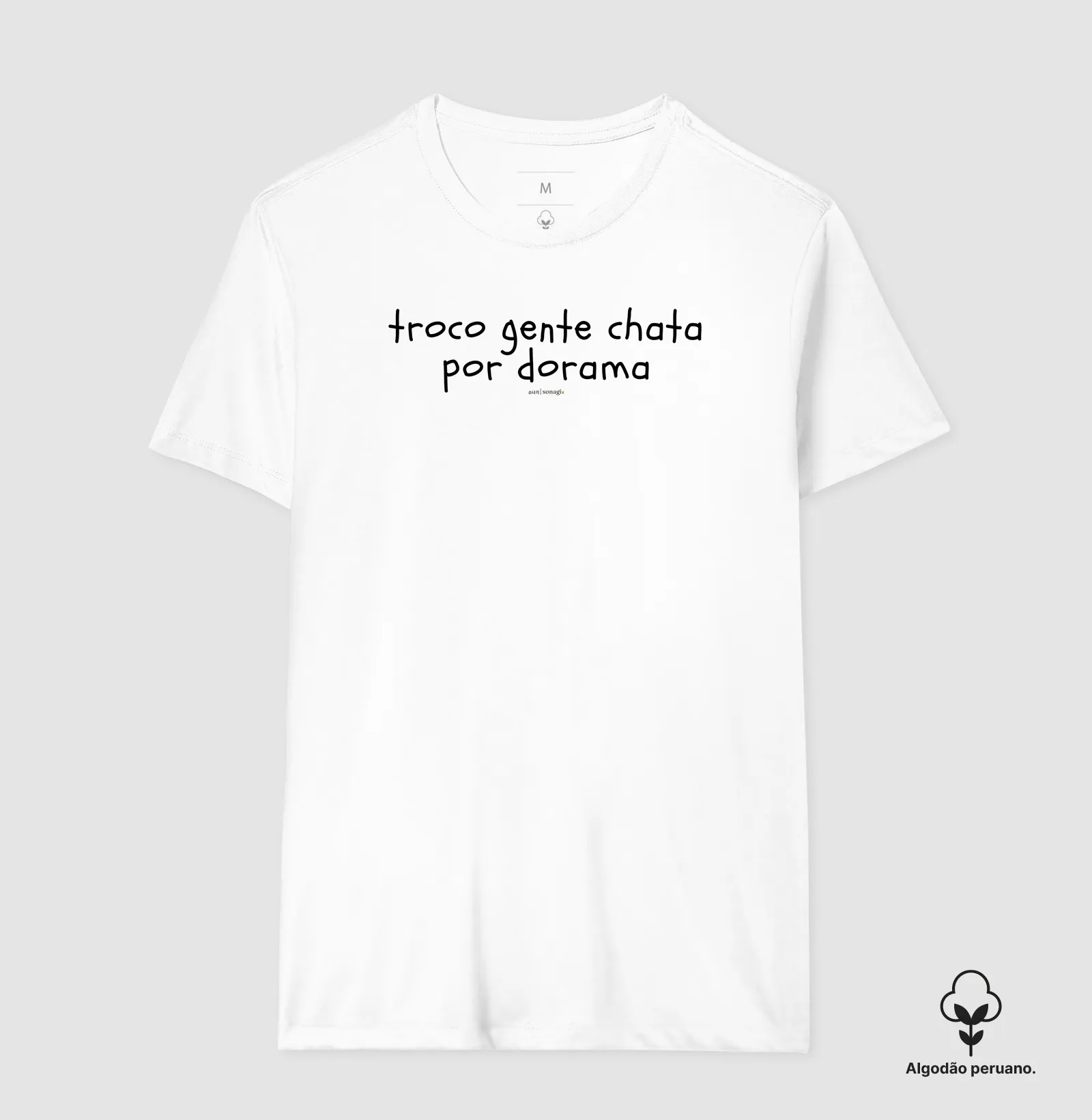 Camiseta Premium - Troco gente chata por dorama - Imagem 5