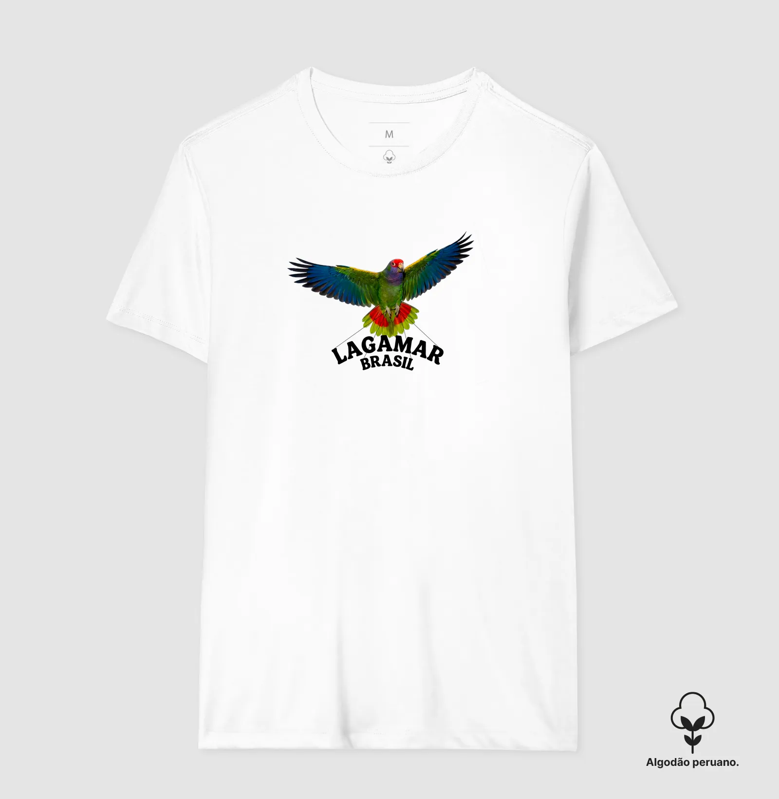 Camiseta Papagaio Lagamar em algodão peruano - Imagem 8