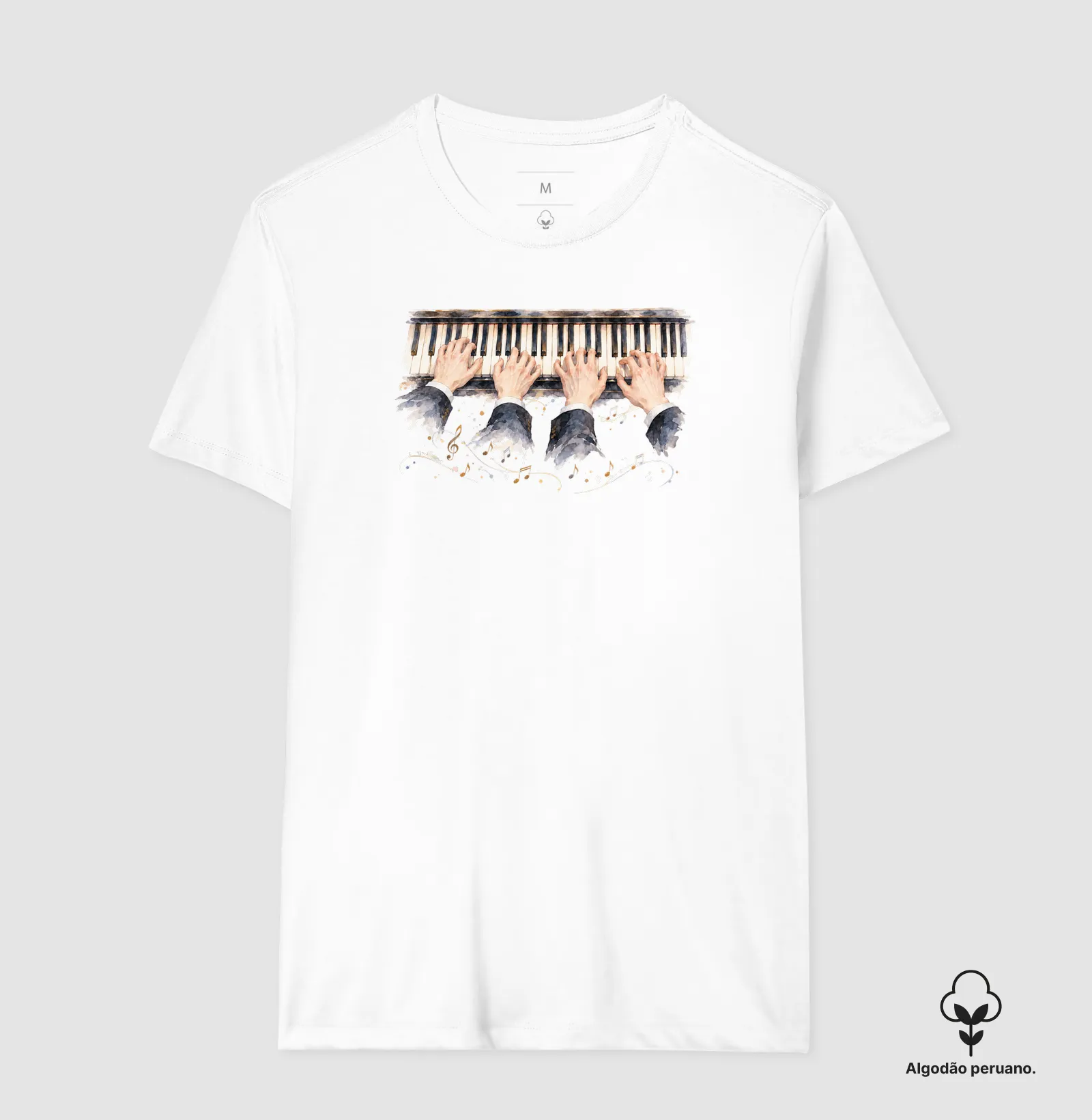 Camiseta Premium - 4 mãos ao piano - Imagem 7