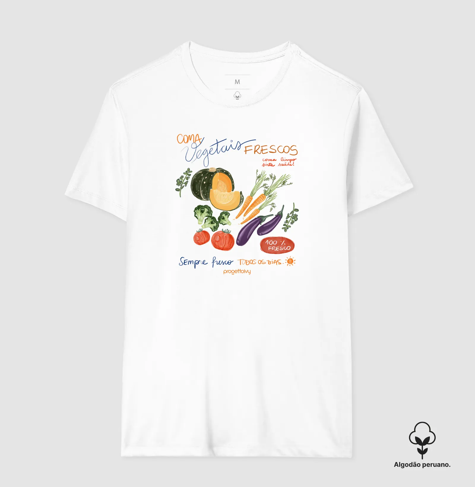 Tshirt Pima Coma vegetais frescos - Imagem 2