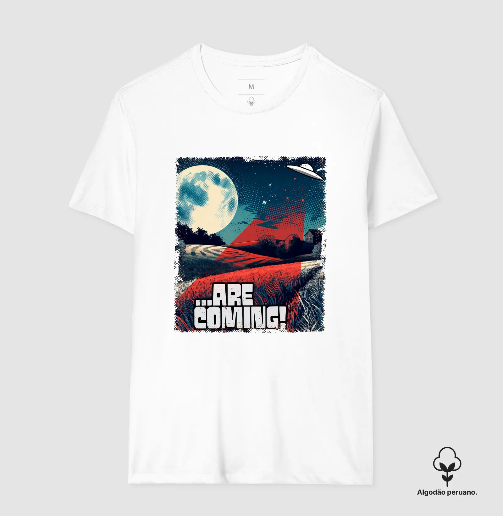 Camiseta Algodão Peruano - UFO Abduções em Fazendas - Imagem 5