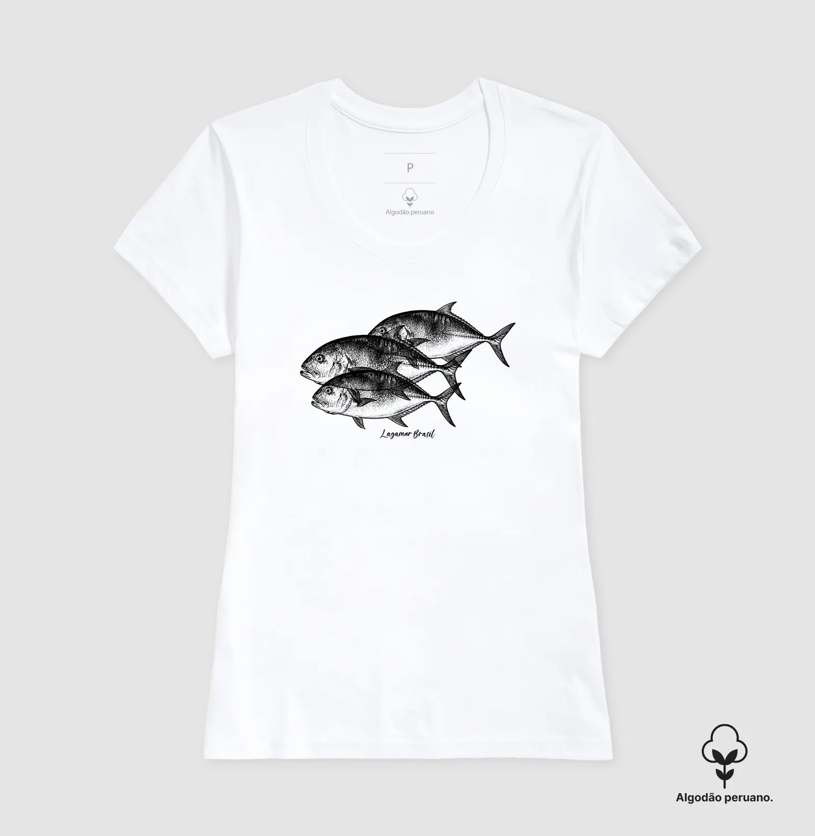 Camiseta Xaréu em algodão peruano - Imagem 6