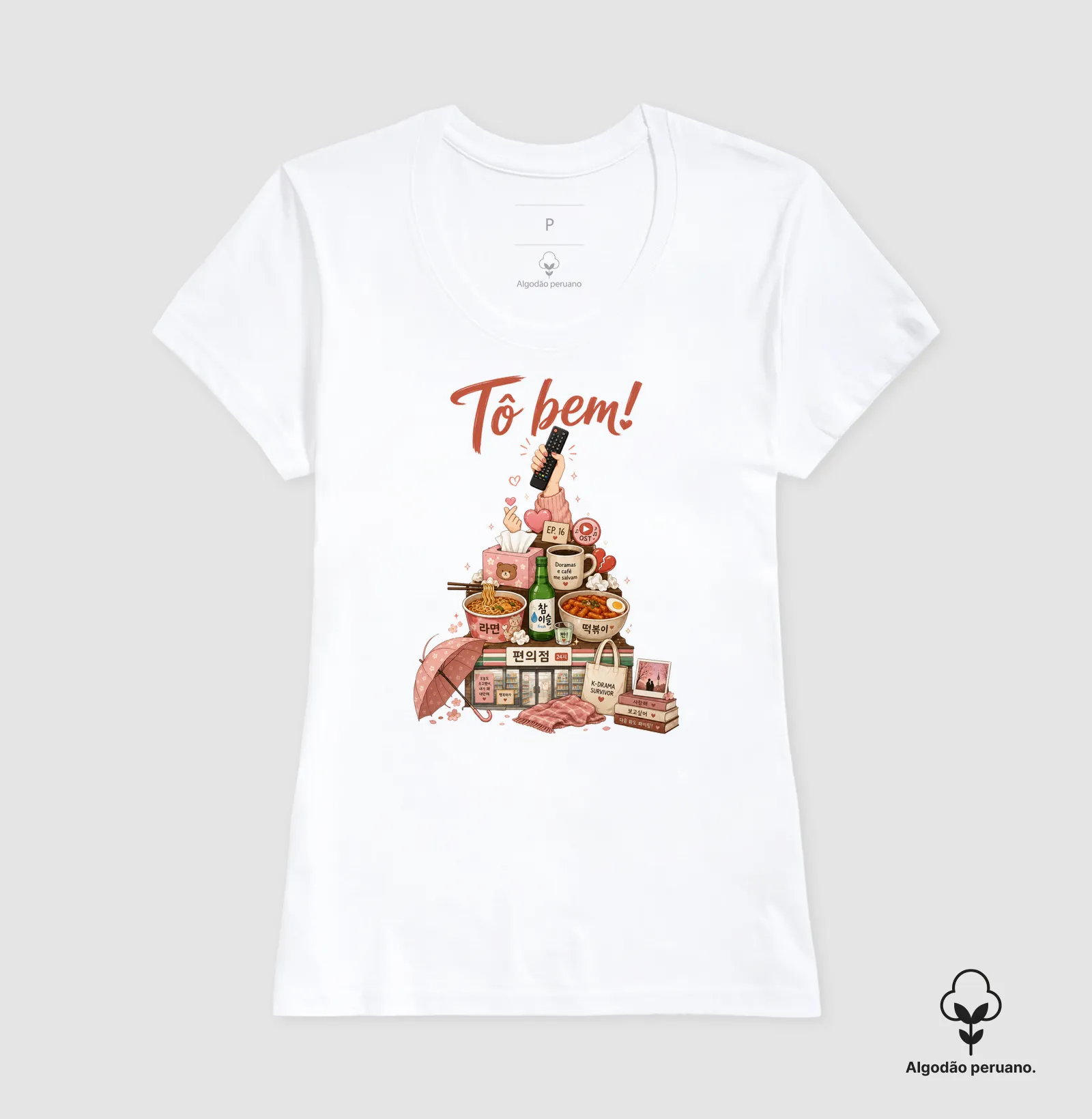 Camiseta Premium - Tô bem - versão dorameira - Imagem 3