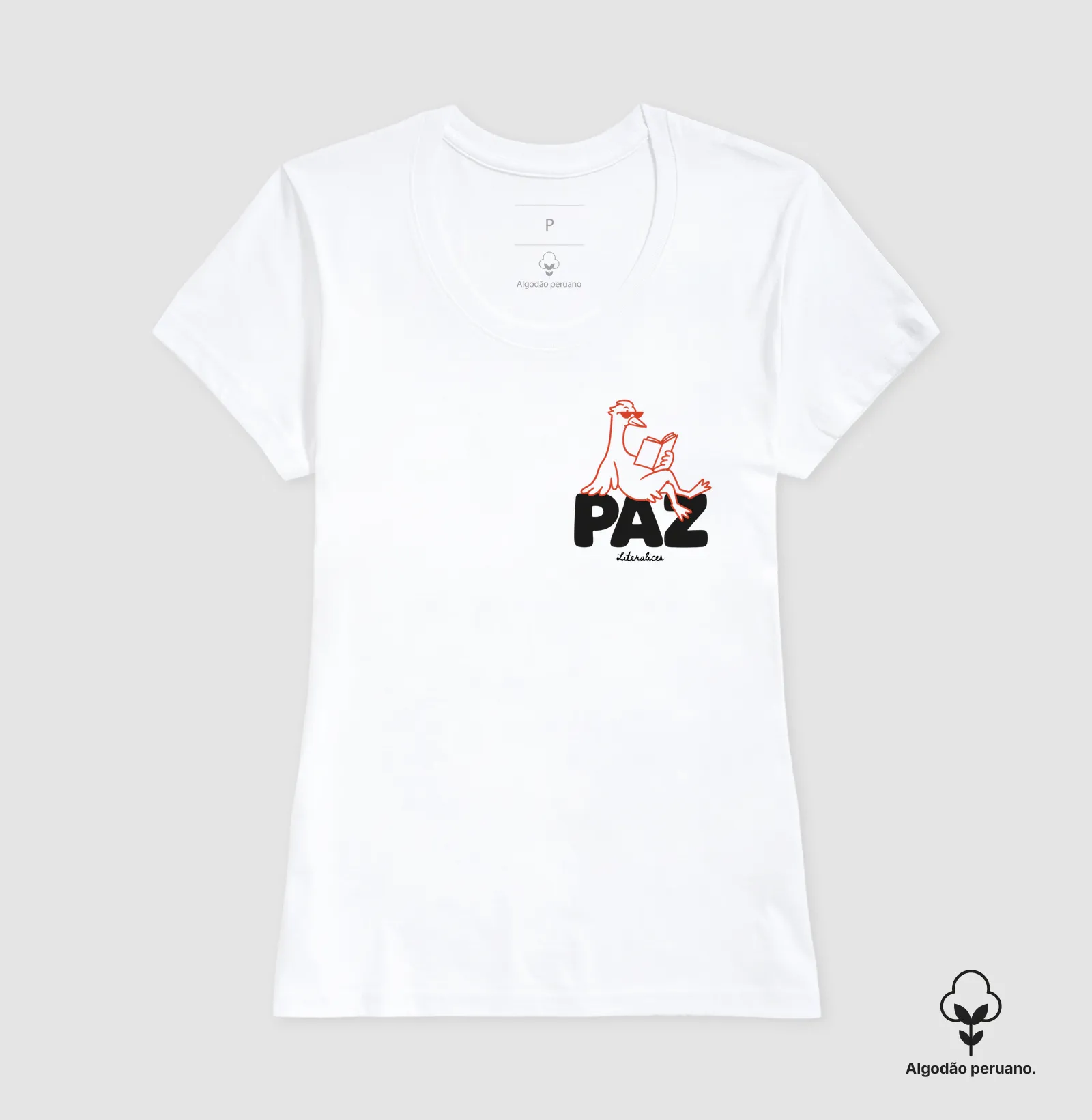 Camiseta Paz — Pato Leitor - Imagem 5