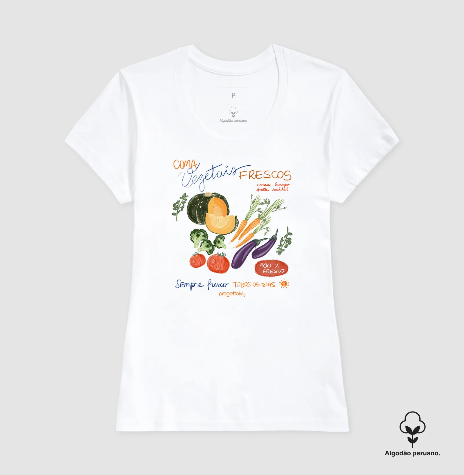 Tshirt Pima Coma vegetais frescos - Imagem 5