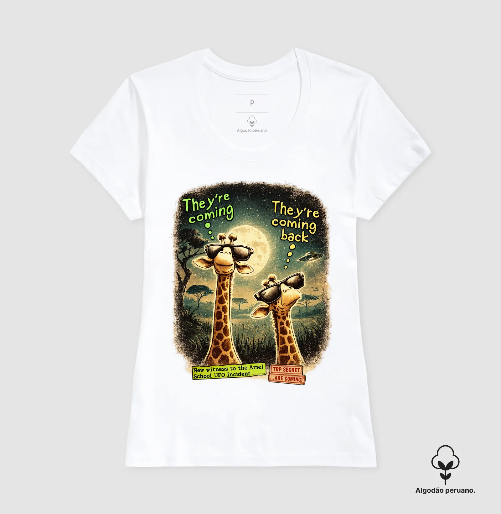 Camiseta Algodão Peruano Caso Ariel School - Imagem 6