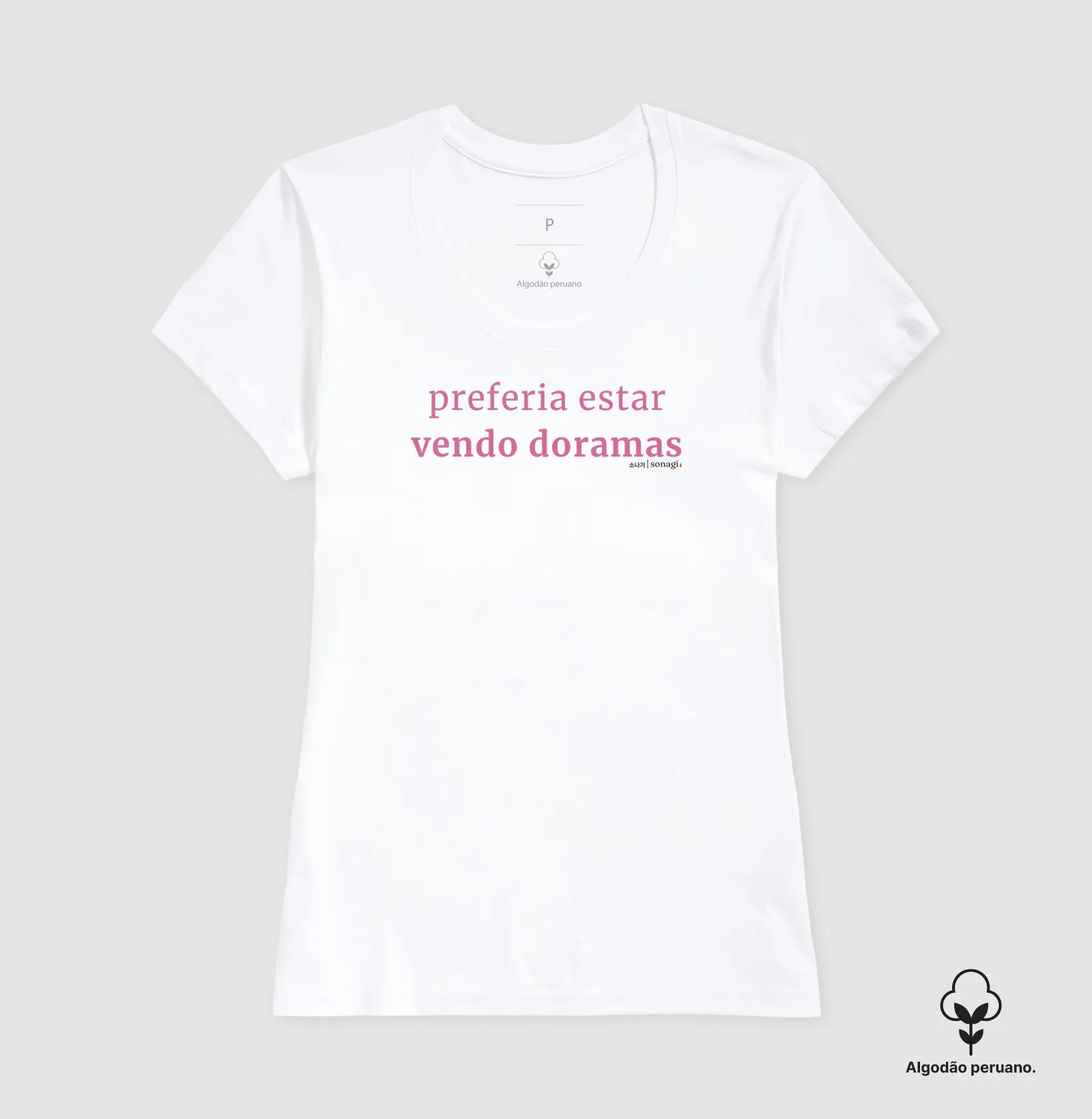Camiseta Premium - Preferia estar vendo doramas - Imagem 5