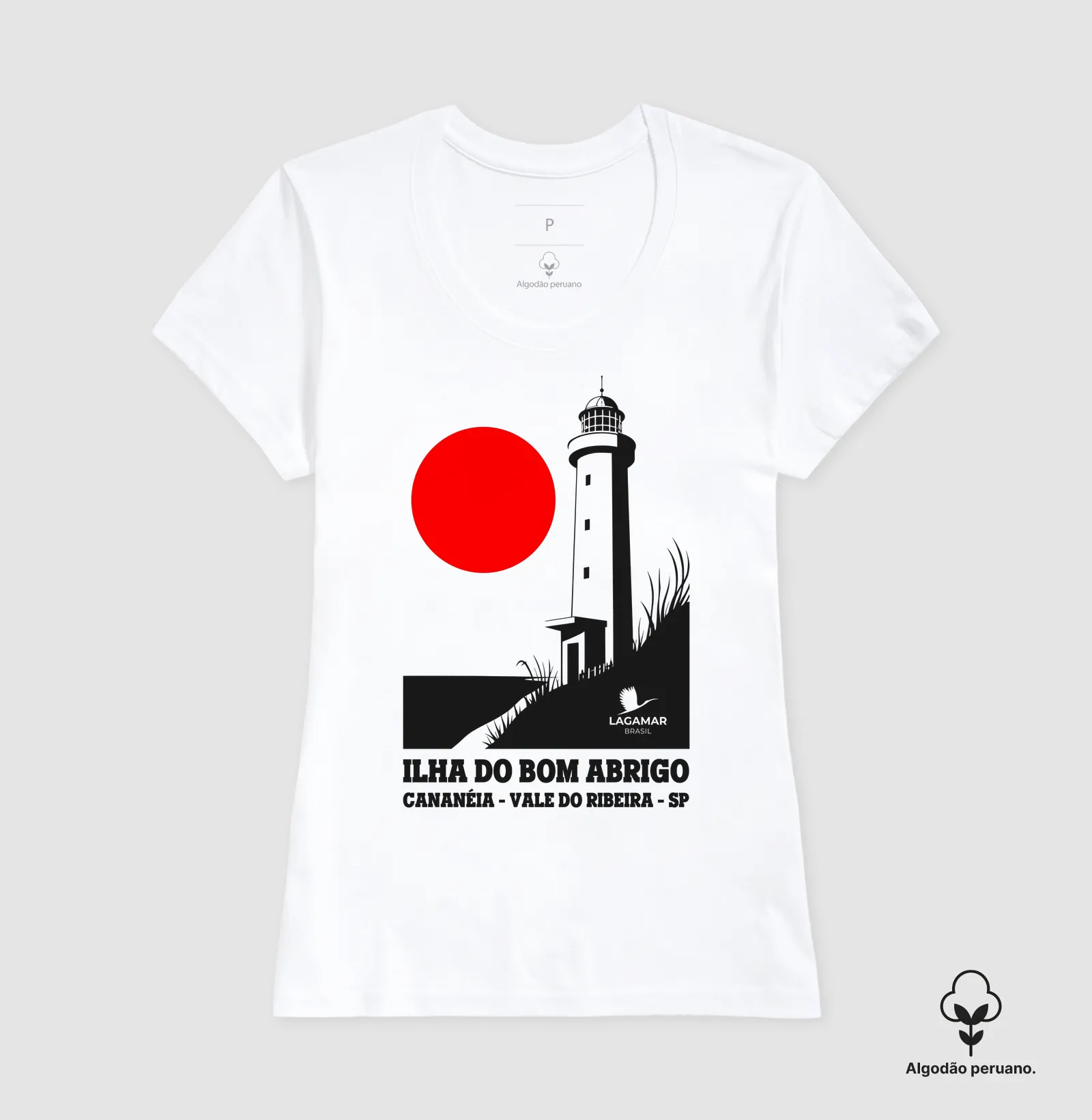 Camiseta Ilha do Bom Abrigo em algodão peruano - Imagem 7