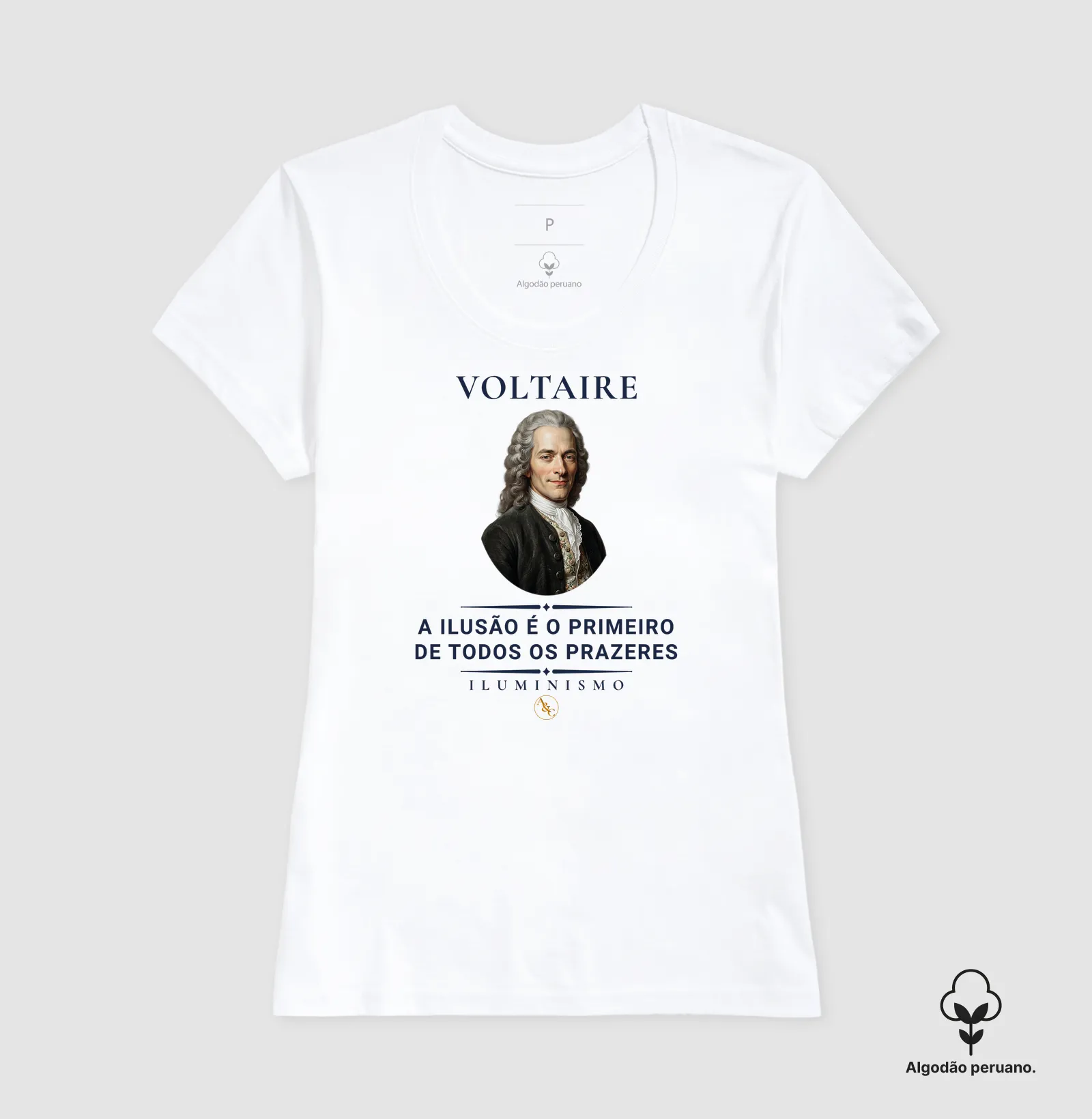 Camiseta Filosófica Voltaire: Esmagai a Infame | Razão & Liberdade - Imagem 7