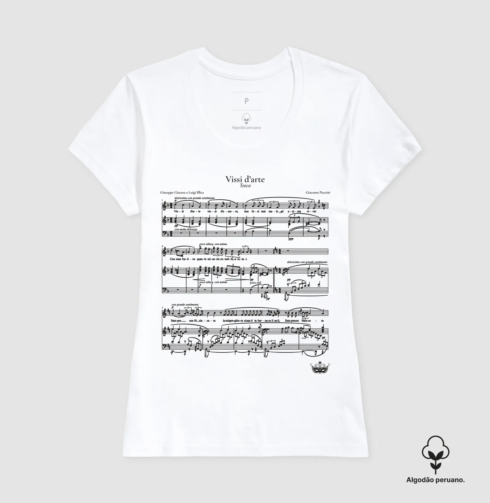 Vissi d’arte - Tosca | Camiseta de Ópera - Imagem 5