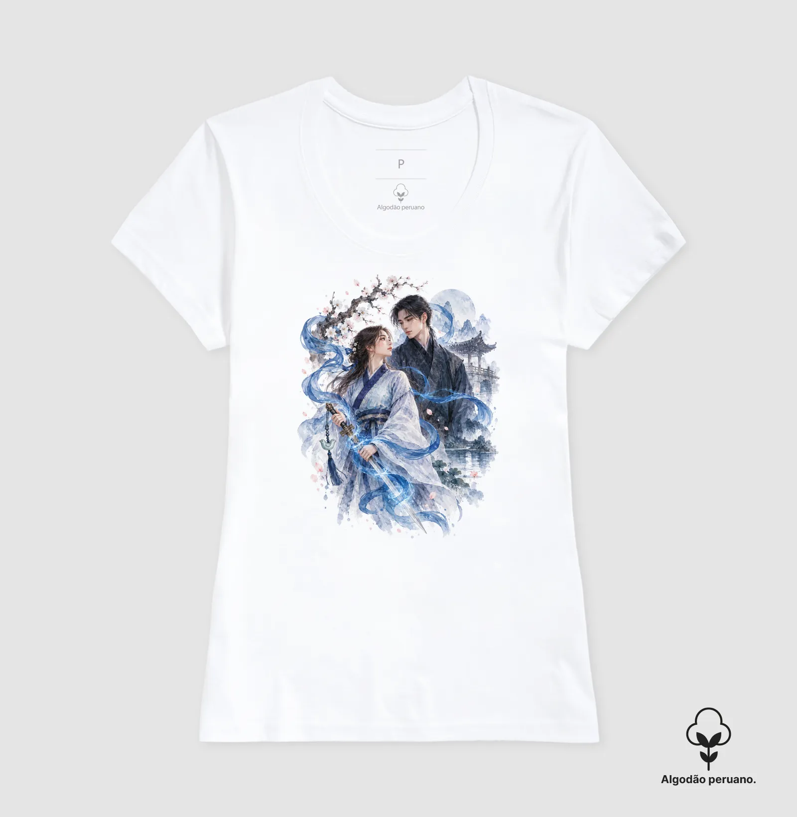 Camiseta Premium Dorama Espírito Azul | Espada, Magia e Romance - Entre Almas e Destinos - Imagem 5