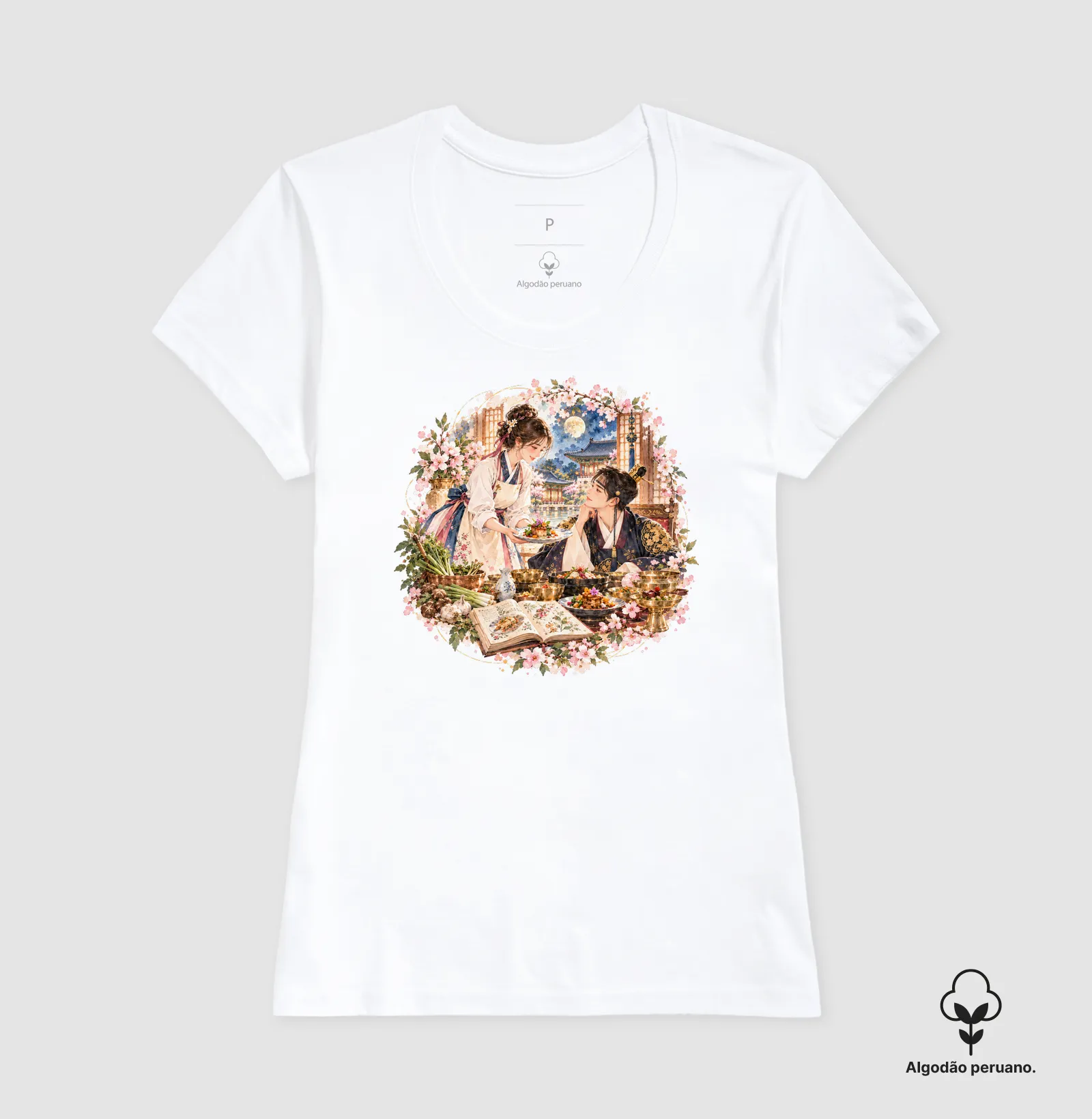 Camiseta Premium Sabores do Destino em Aquarela - Imagem 5