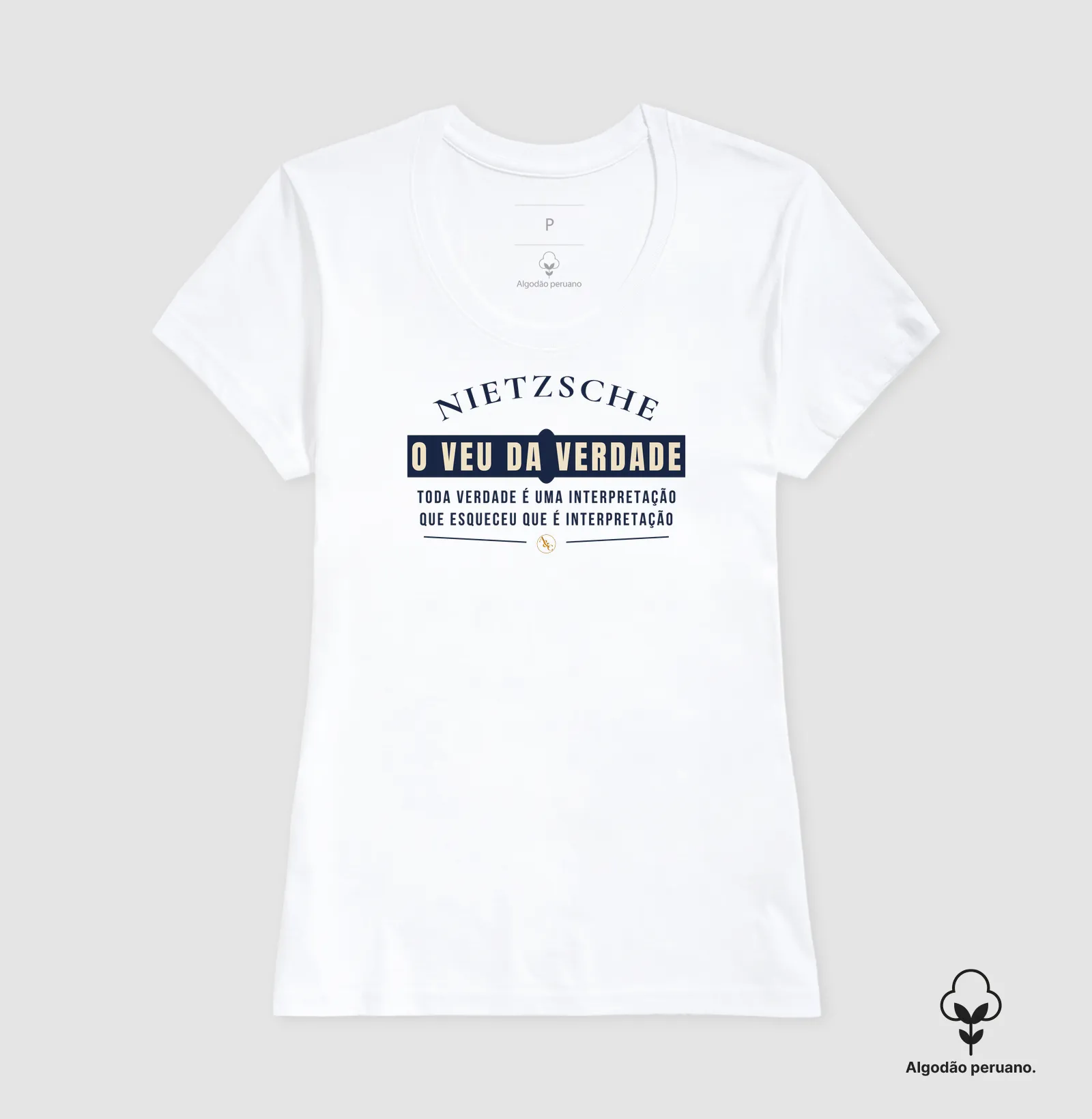 Camiseta Filosófica Nietzsche | Estampa O Véu da Verdade - Imagem 6