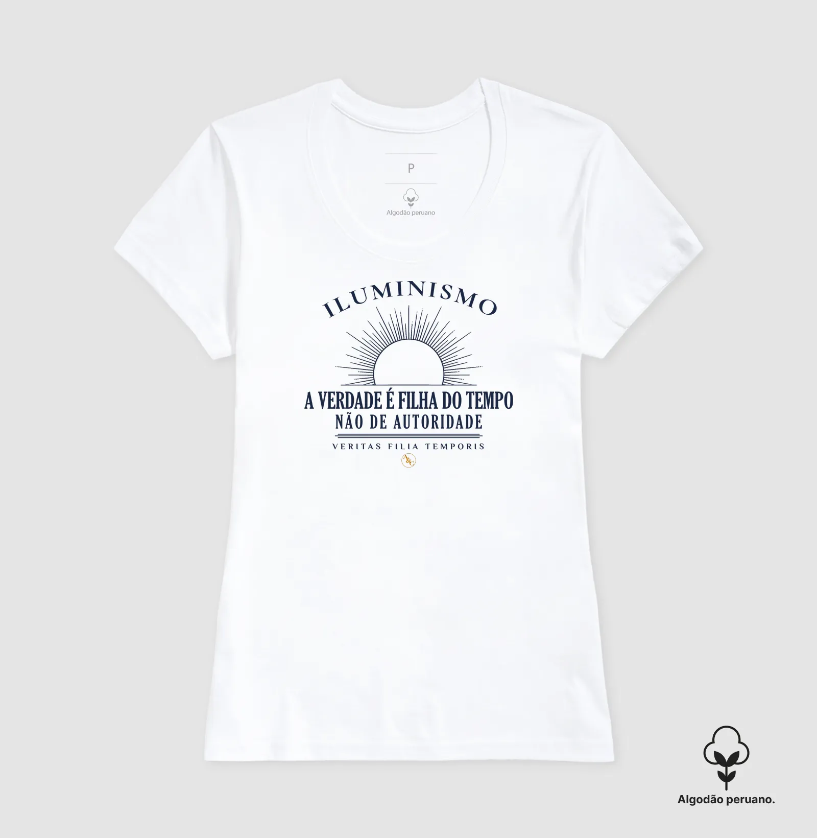 Camiseta O Sol da Razão — Iluminismo | A Verdade é Filha do Tempo - Imagem 6