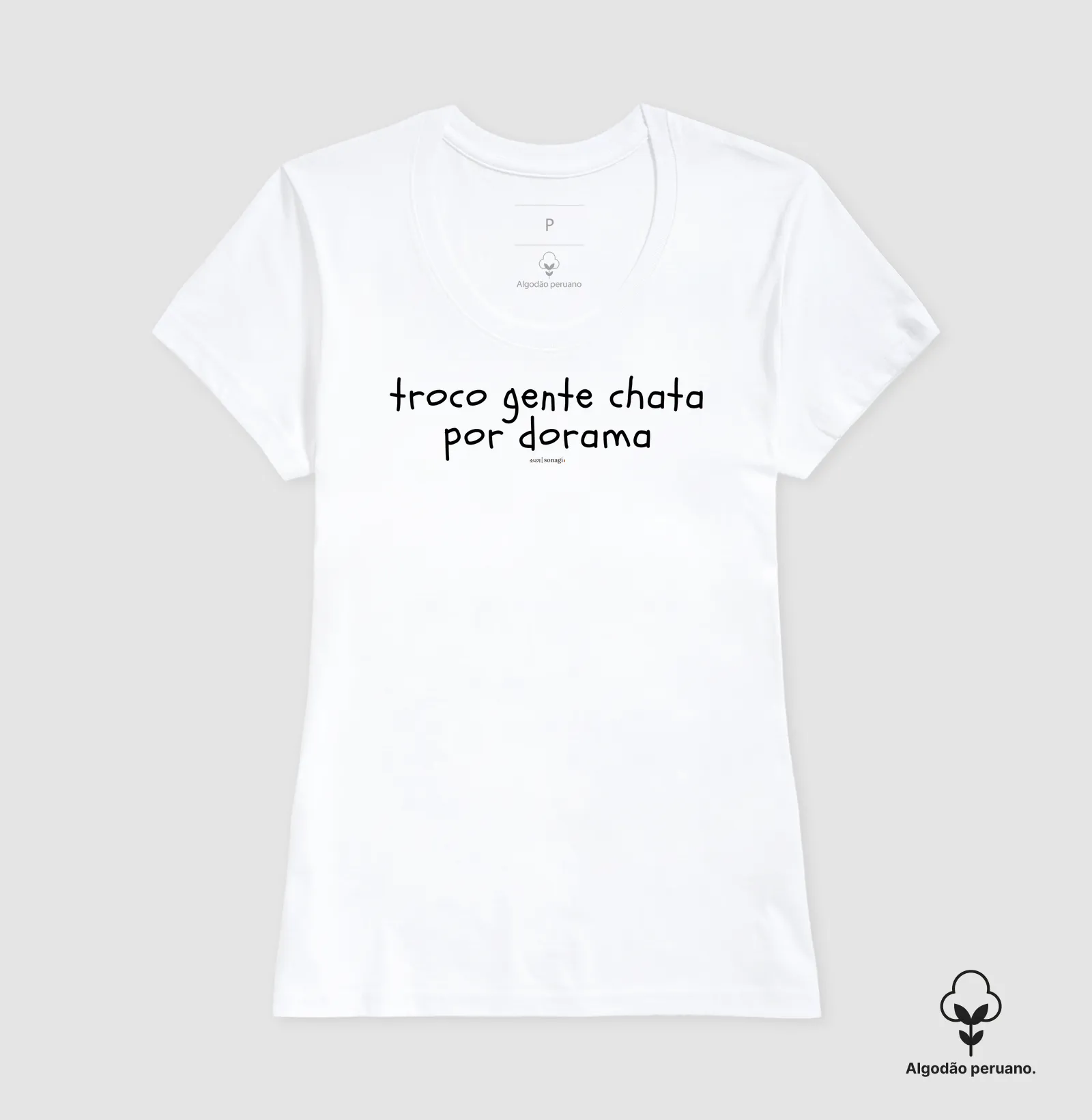 Camiseta Premium - Troco gente chata por dorama - Imagem 8