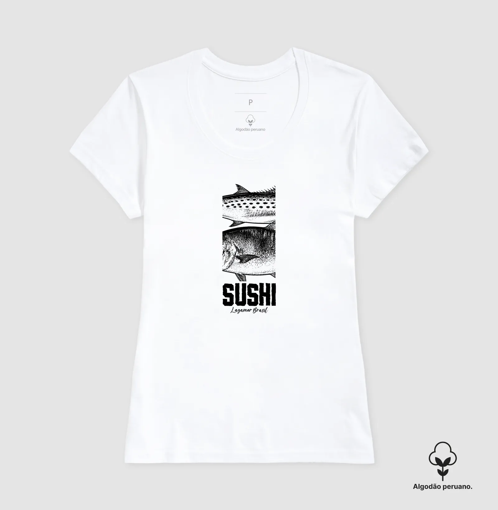 Camiseta Sushi em algodão peruano - Imagem 7