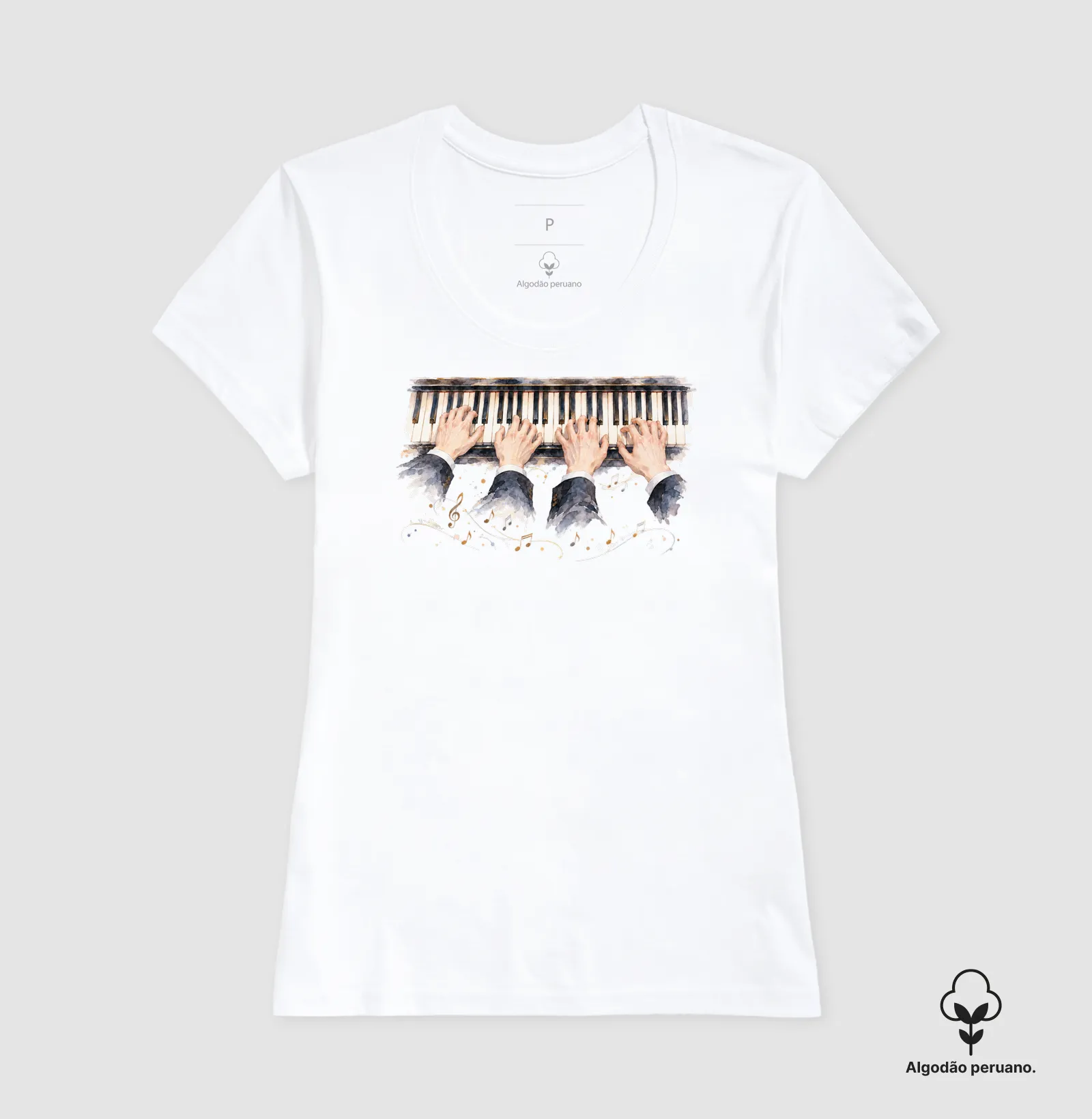 Camiseta Premium - 4 mãos ao piano - Imagem 10