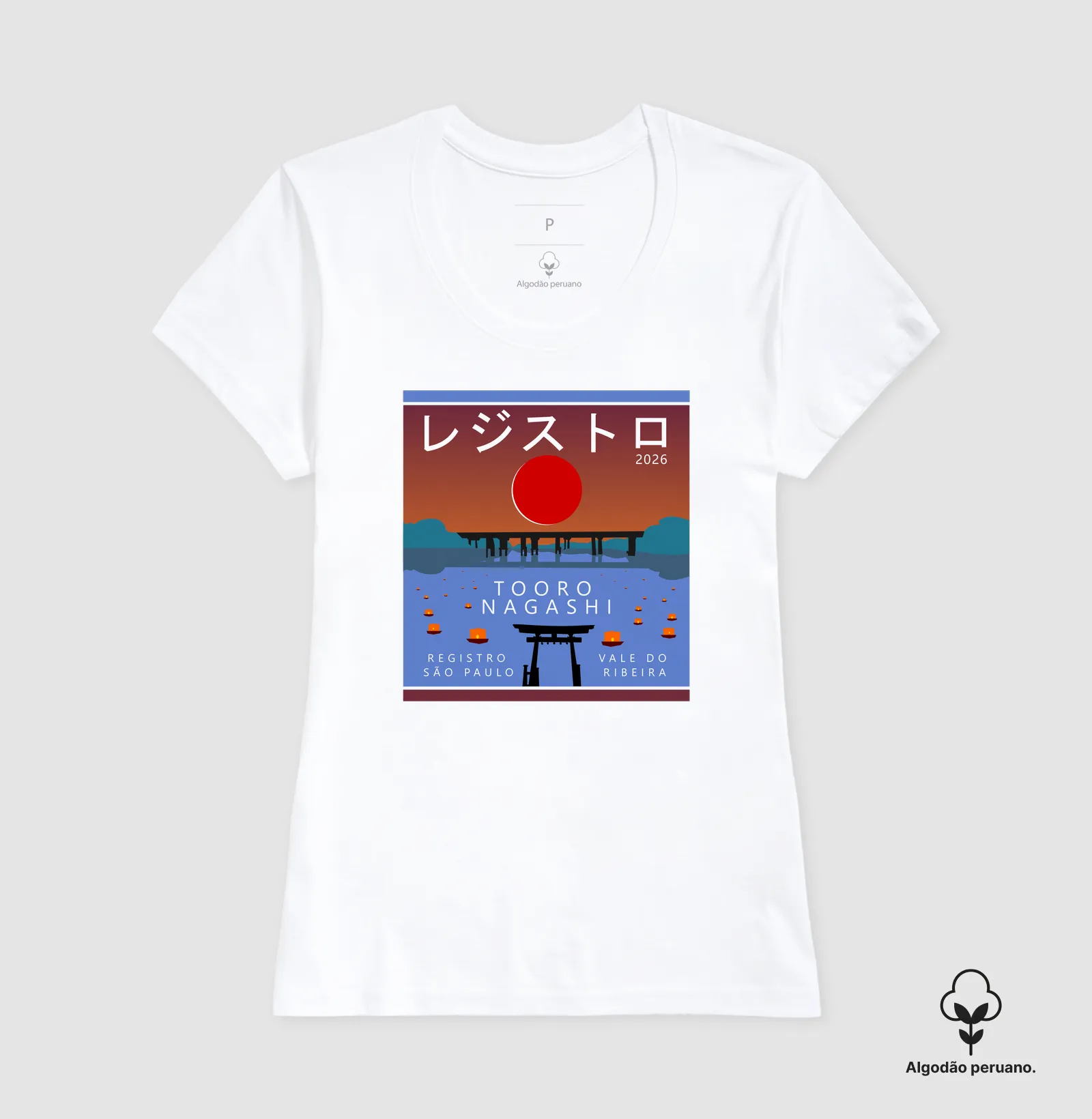 Tooro Nagashi em Algodão Peruano - Imagem 12
