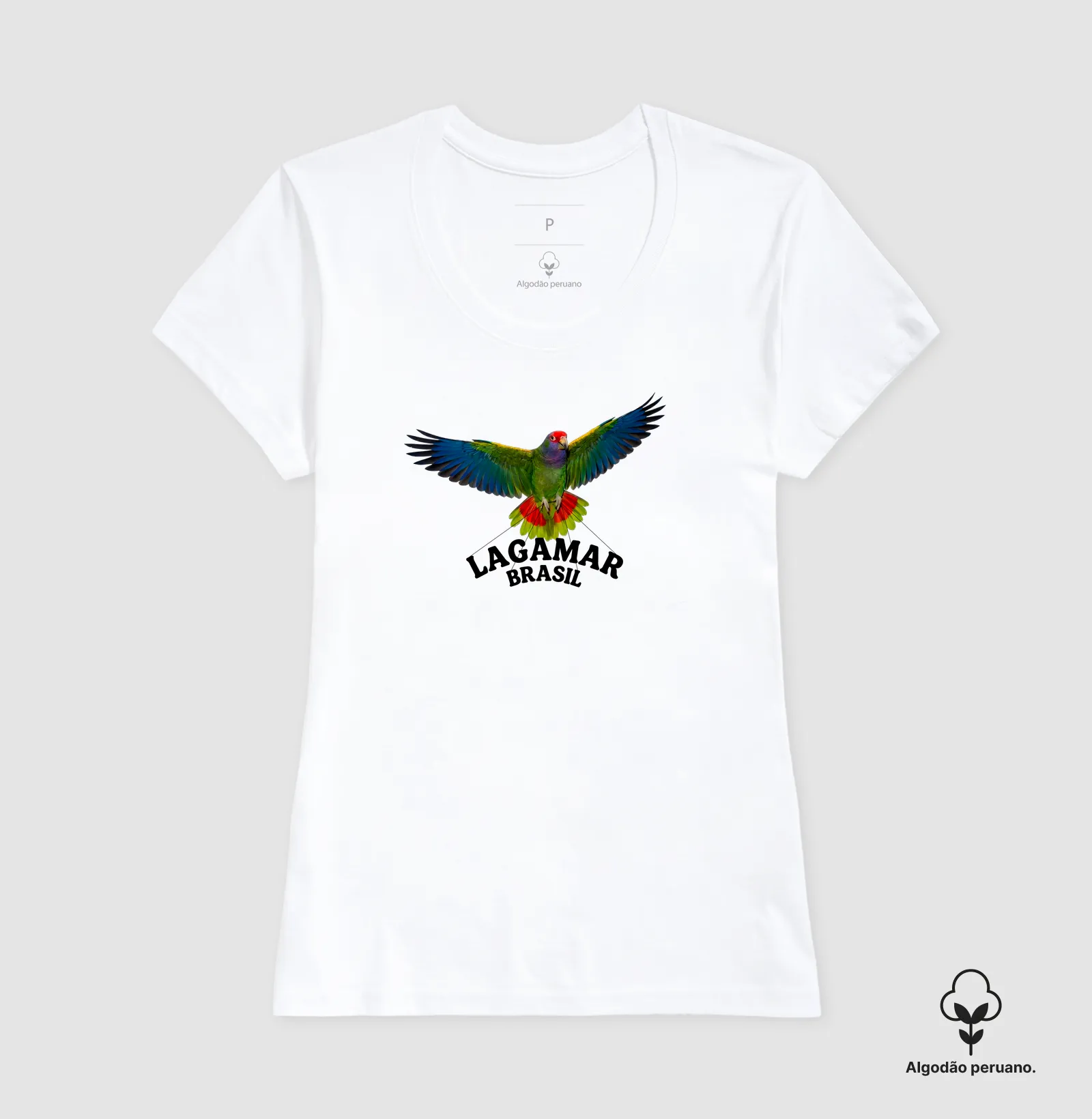 Camiseta Papagaio Lagamar em algodão peruano - Imagem 9
