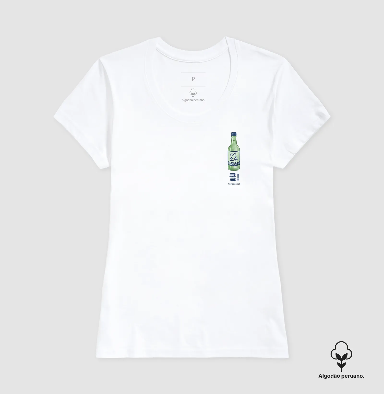 Camiseta Snack & Chimaek" (Lanchinho da Madrugada - feminina) - Imagem 3