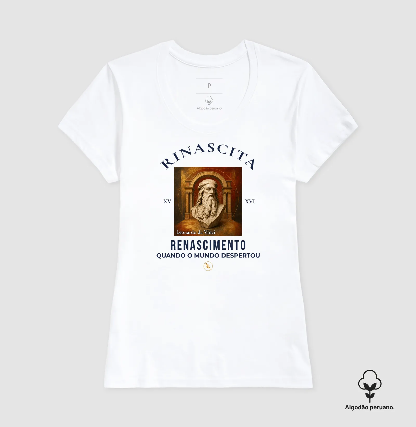 Camiseta Rinascita — O Renascer do Pensamento (Arte & Compor) - Imagem 4