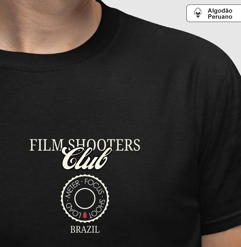Film shooters club - Camiseta Algodão Peruano