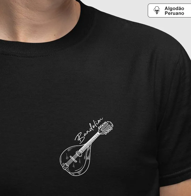 Bandolim - Camiseta Algodão Peruano