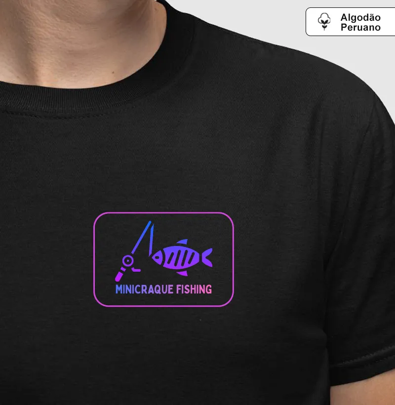 Minicraque Fishing - Camiseta Algodão Peruano