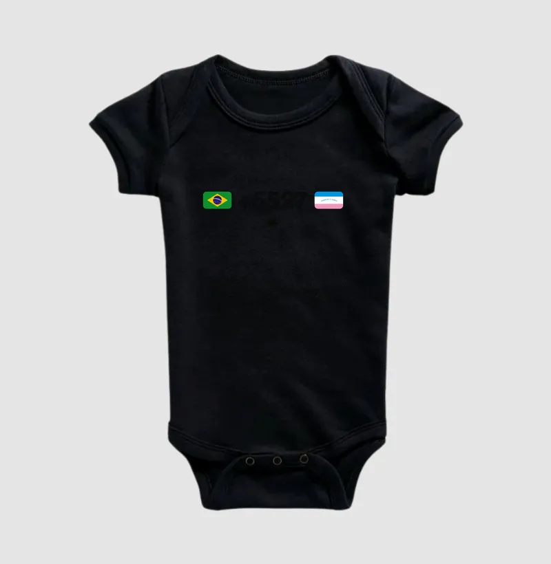 ES DDD 27 com Bandeiras do Brasil e Espírito Santo - Baby - #28416