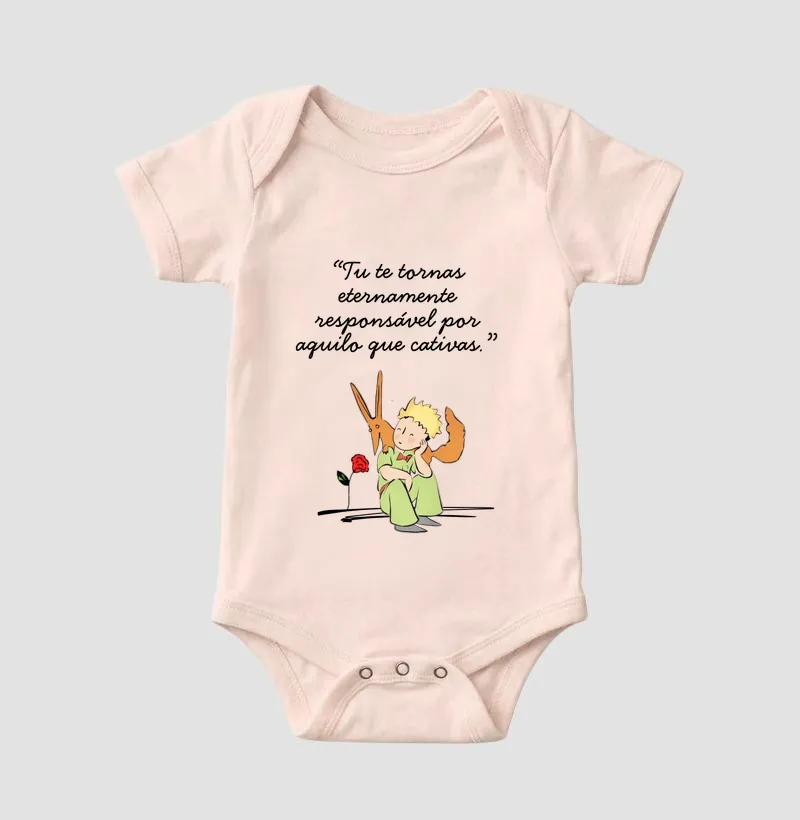 Body bebê O Pequeno Príncipe — Tú te tornas eternamente responsável por aquilo que cativas. - Imagem 3