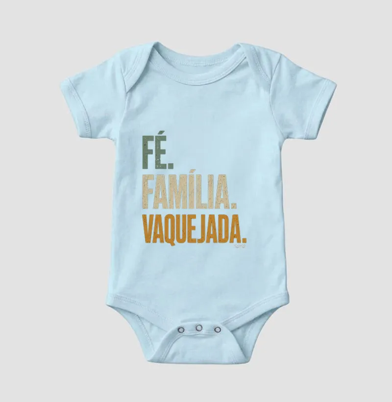 Body Infantil - Fé. Família. Vaquejada. - Imagem 4