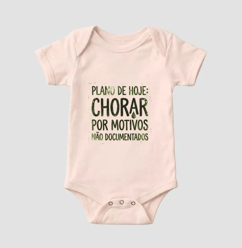 Plano de Hoje: Chorar por Motivos Não Documentados
