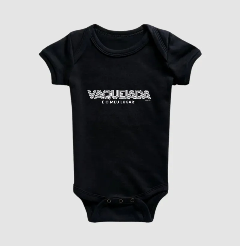 Body Infantil - Vaquejada é o meu lugar - Body Infantil
