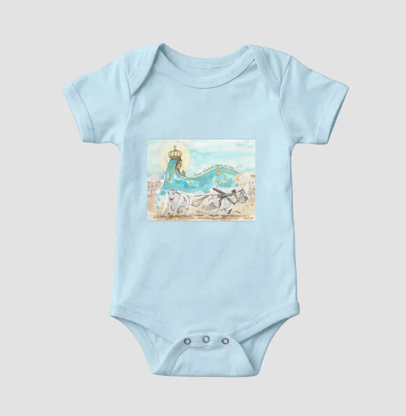 Body Infantil - Aquarela Nossa Senhora - Imagem 4