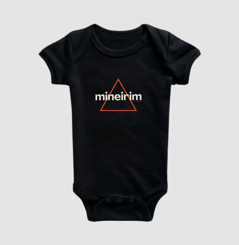 Body Mineirim | Símbolo de Minas | Identidade Mineira Minimalista - Body Infantil