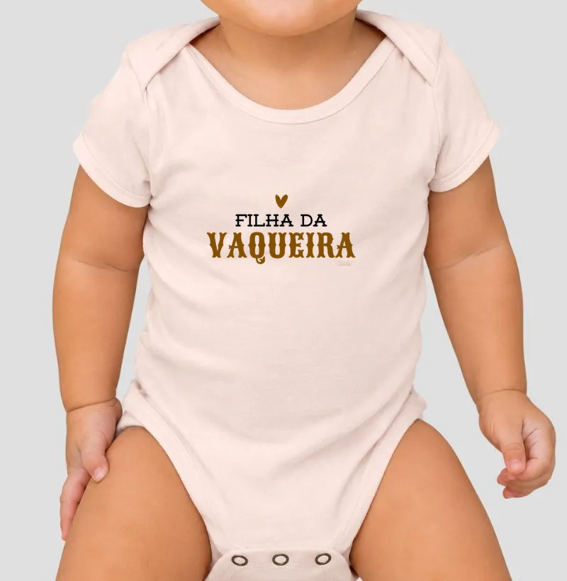 Body Infantil - Filha da Vaqueira - Body Infantil