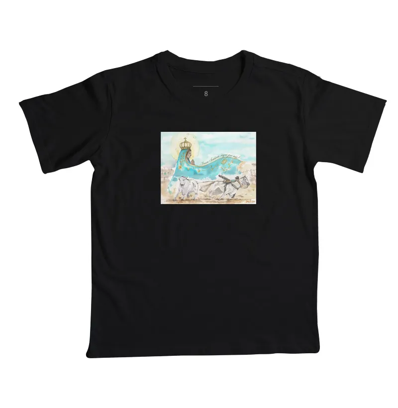 Camisa Infantil - Aquarela Nossa Senhora - Imagem 5