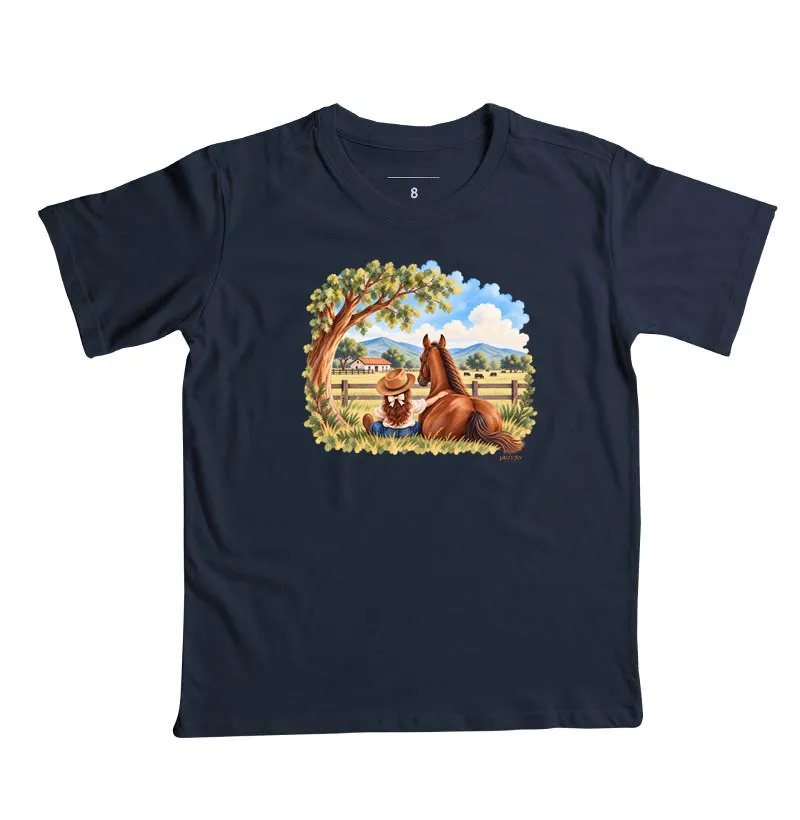 Camisa Infantil - Menina e Cavalo - Imagem 6