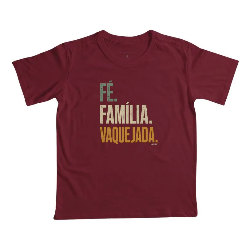 Camisa Infantil - Fé. Família. Vaquejada. - Imagem 4