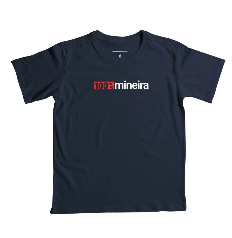 Camiseta 100% Mineira | Minimalista Moderna | Orgulho das Gerais - Infantil - Imagem 6